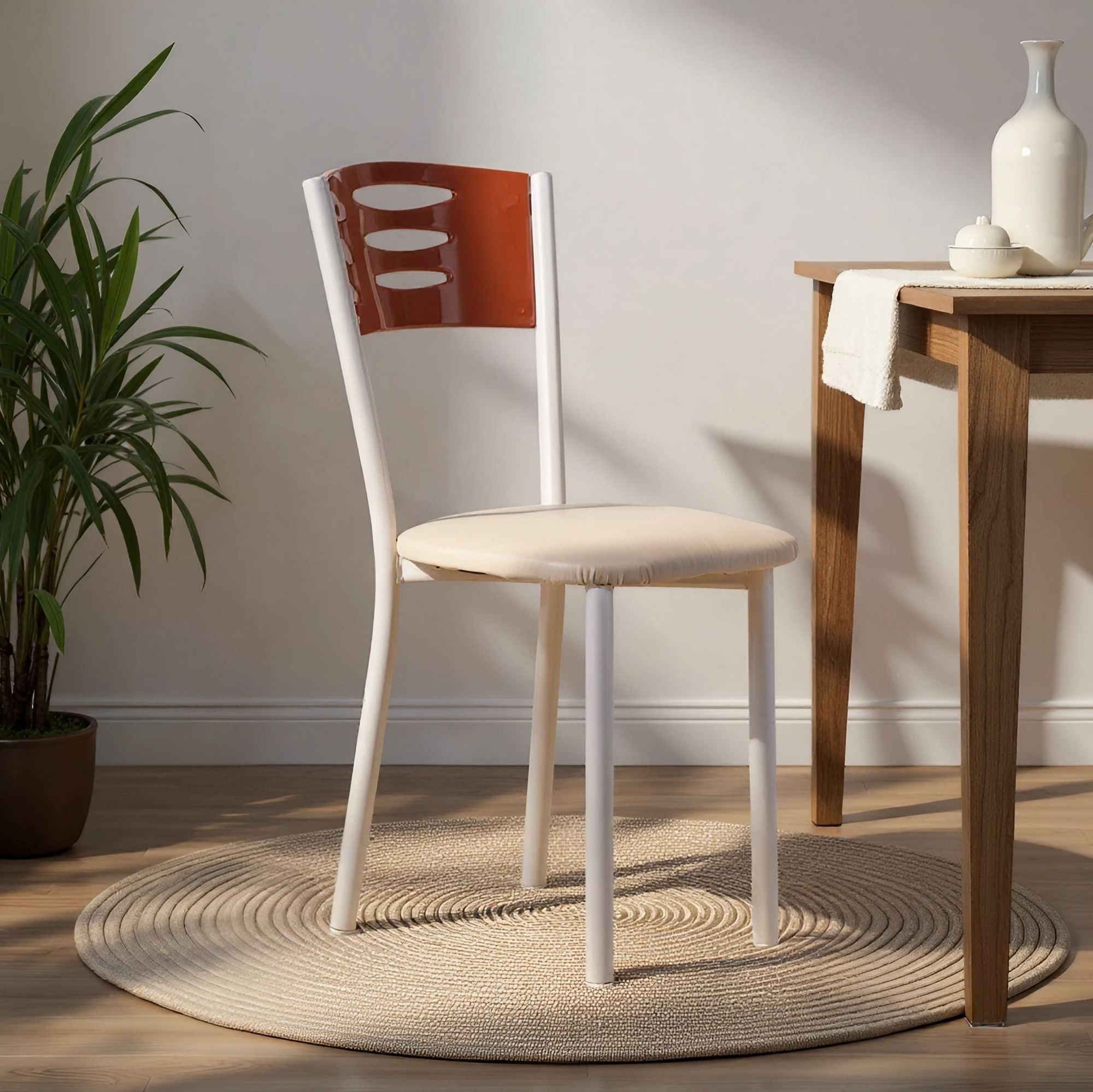 Scaun Polo, 40 x 84 x 84 cm, metal, capacitate 150 kg — imaginea 3