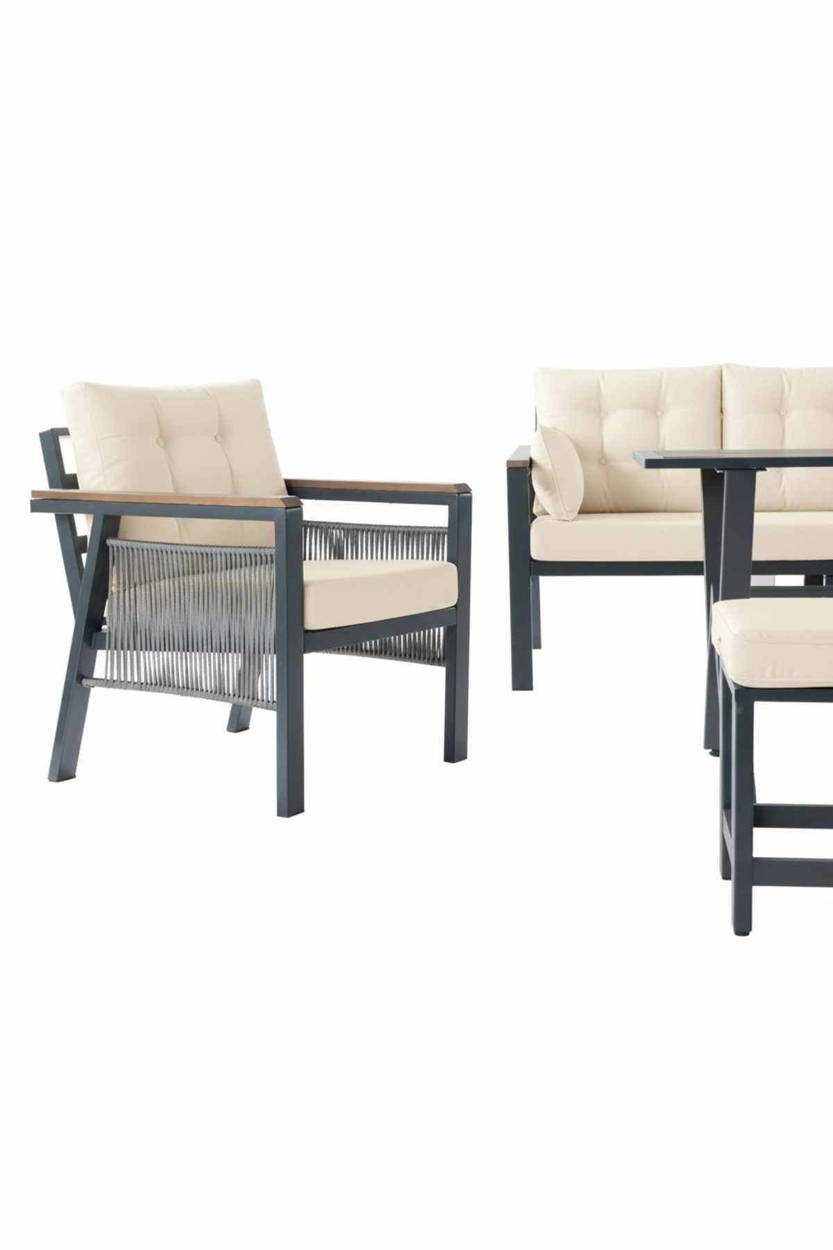 Set lounge grădină Lilyum 3+1+1+2, 170 x 78 x 60 cm — imaginea 7