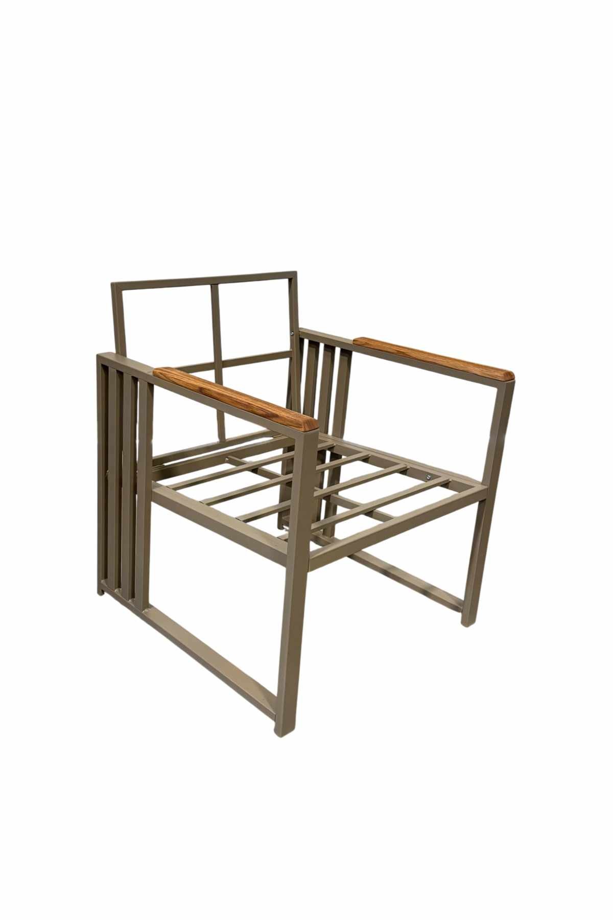 Set lounge grădină Fatsa 2+1+1, 125 x 78 x 58 cm, metal — imaginea 6