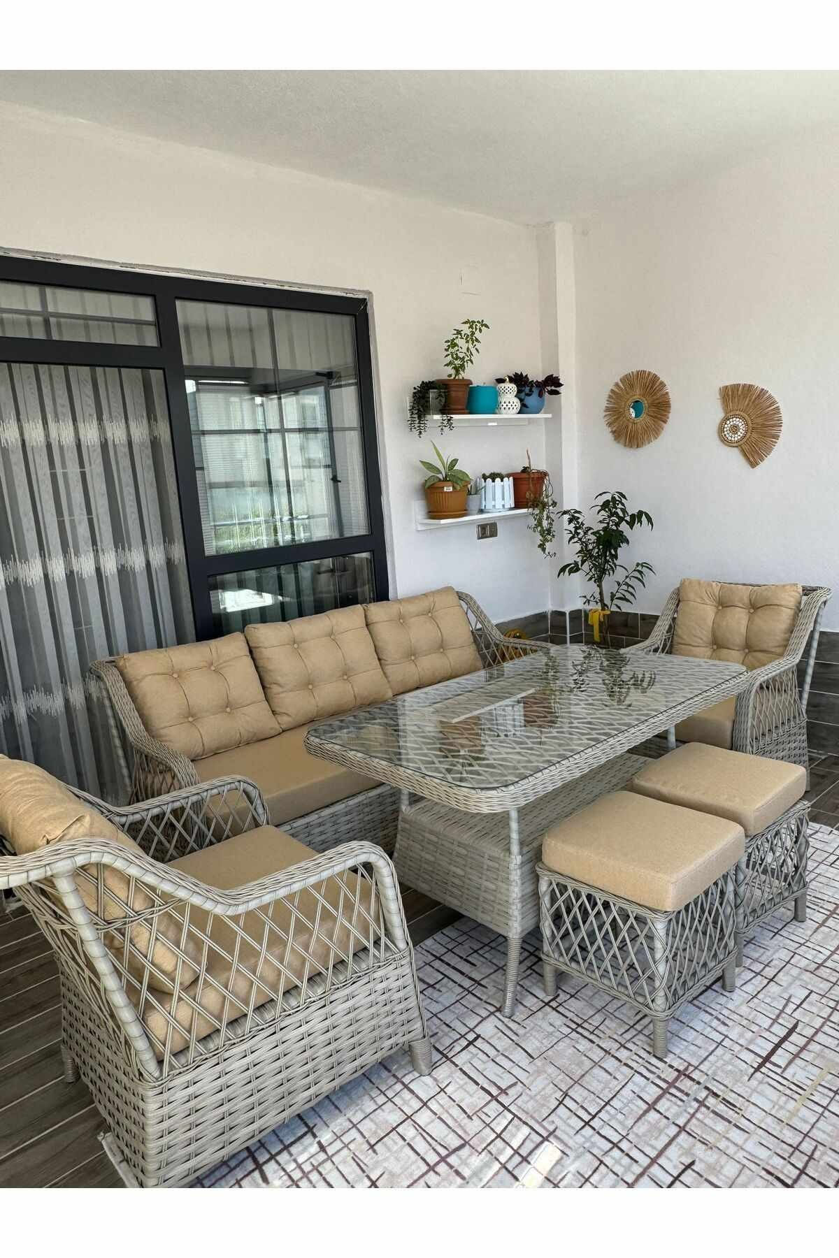 Set lounge grădină Petra, 175 x 78 x 60 cm — imaginea 5