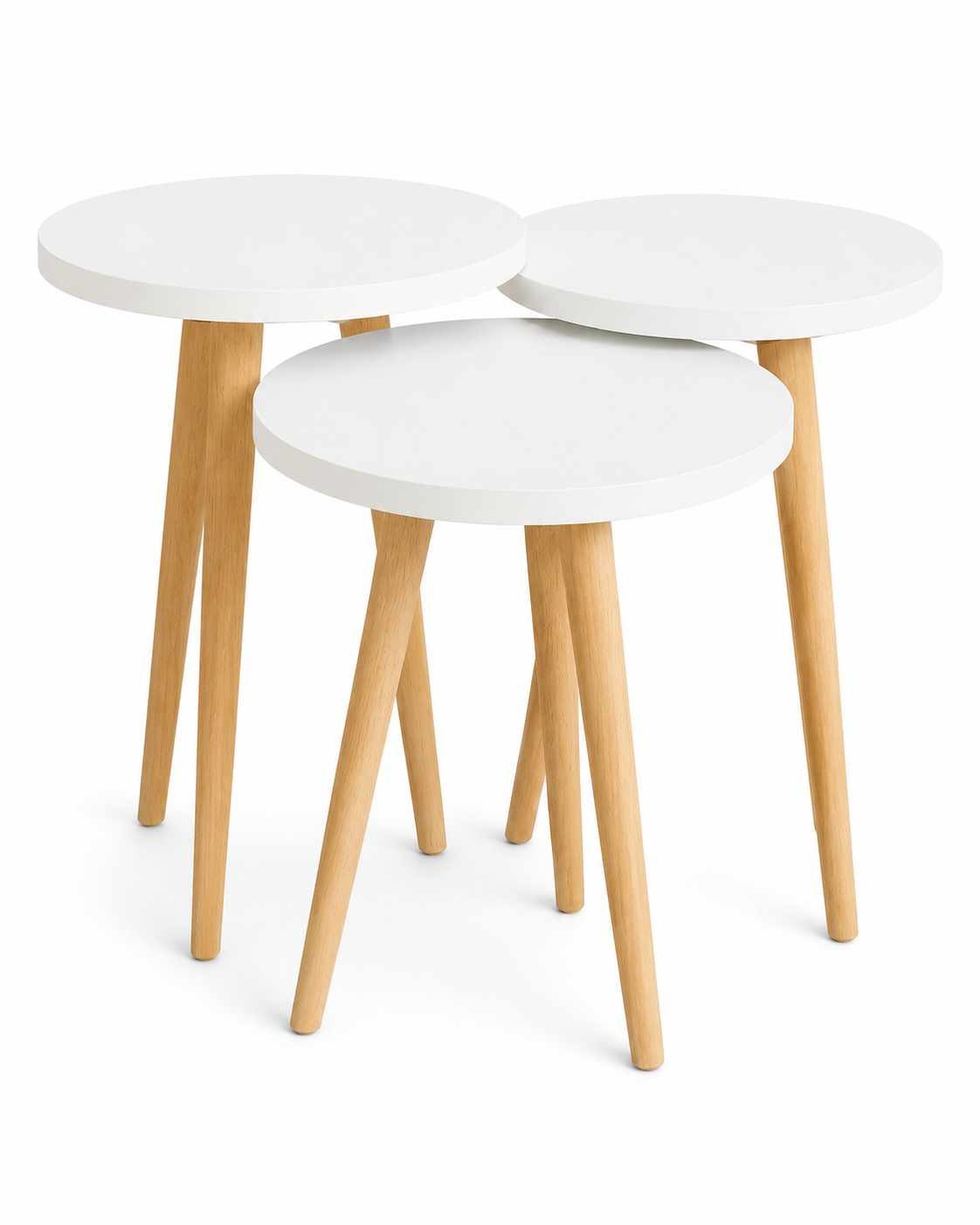 Set măsuțe suprapuse, 3 piese Ck152Ck, PAL melaminat — imaginea 2