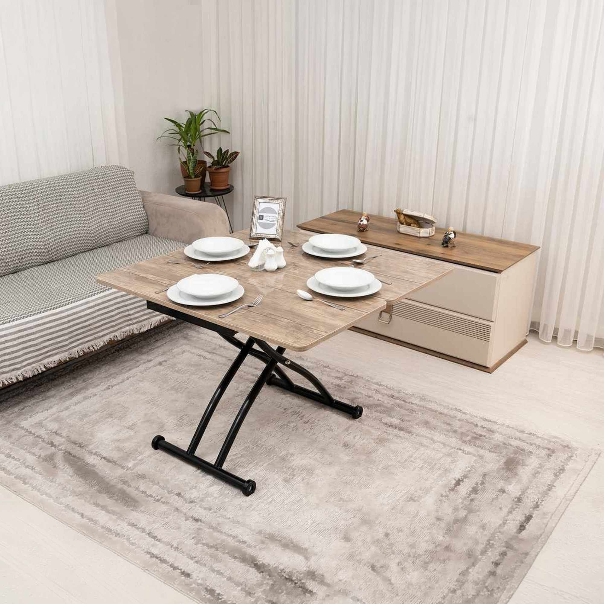 Masă de cafea Mini Juppo Ext, MDF, capacitate 125 kg — imaginea 5