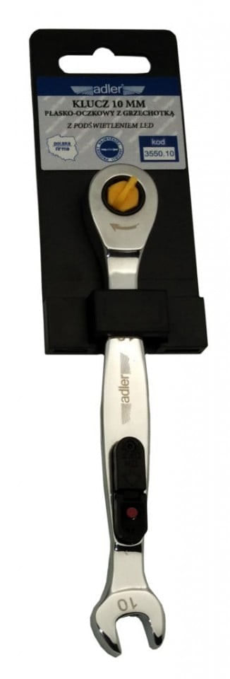 Cheie fixa cu clichet si LED de 10mm ADLER AD-3550.10 — imaginea 2