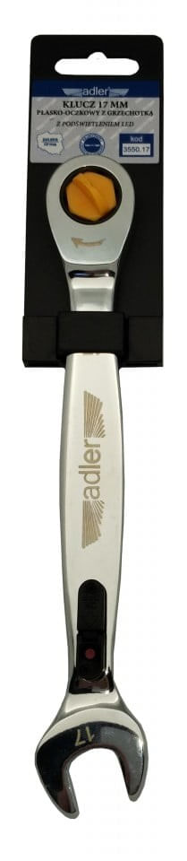 Cheie fixa cu clichet si LED de 17mm ADLER AD-3550.17 — imaginea 2