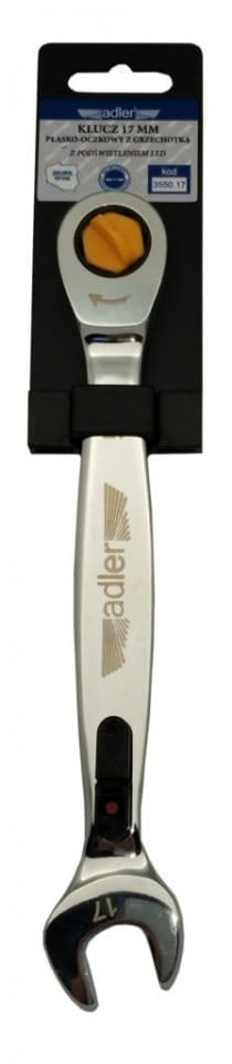 Cheie fixa cu clichet si LED de 17mm ADLER AD-3550.17 — imaginea 3