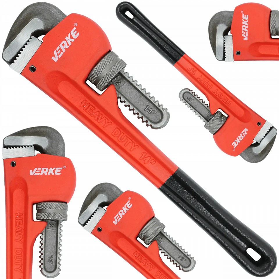Cheie reglabila tip Mops Stillson pentru tevi la 90° deschidere 57mm lungime 450mm CR-MO