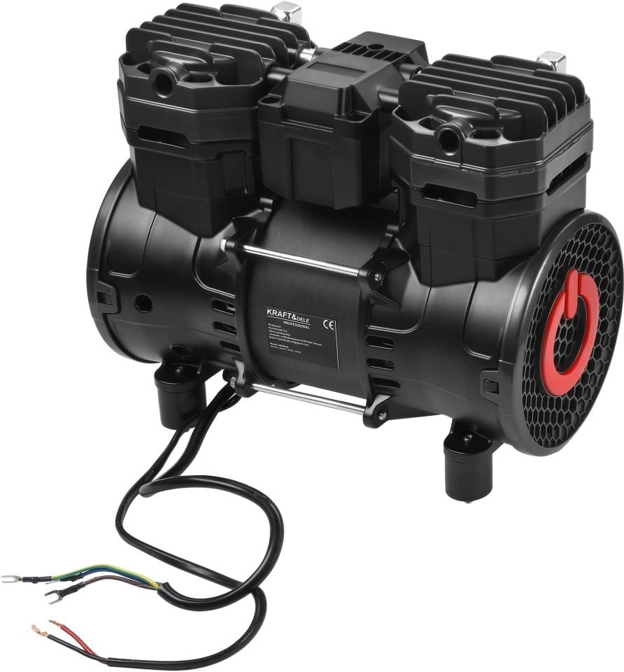 Unitate compresor fara ulei KraftDele KD4076, 1390W, 249 l/min, 8 bar, modul compact pentru compresor de aer — imaginea 4