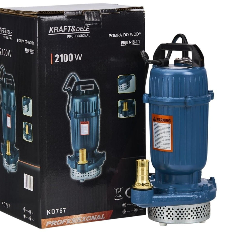 Pompa submersibila XD767 2100W pentru apa curata si usor murdara, debit 12.500 l/h, inaltime refulare 18 m — imaginea 6