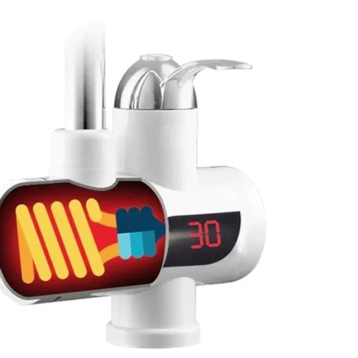 Robinet Electric FOTOFUN Flexibil Pentru Incalzit Apa cu Afisaj LED + Suport Mop, Autoadeziv, Fara Gaurire Pereti — imaginea 3