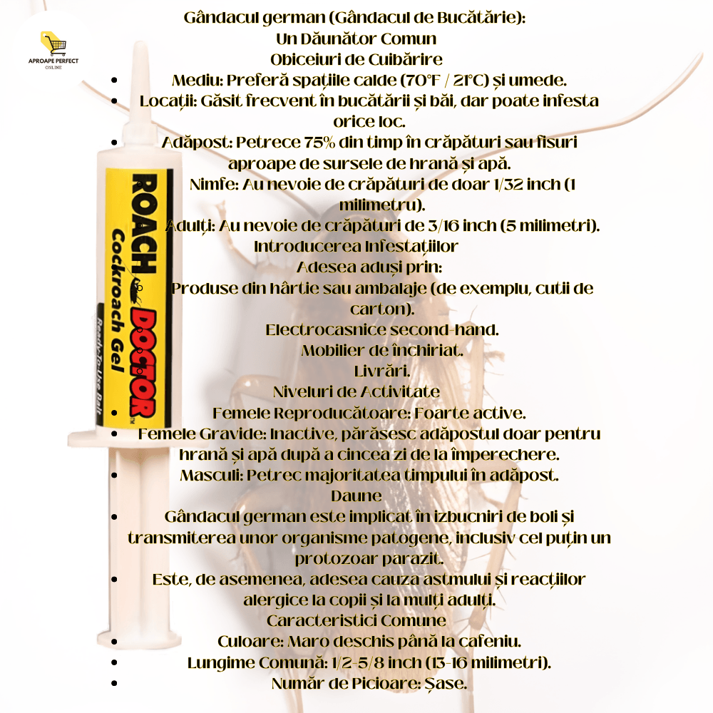 Set 6 buc Roach Doctor APF®- Repelent pentru Insecte si Ucigas de Gandaci cu Seringa — imaginea 4