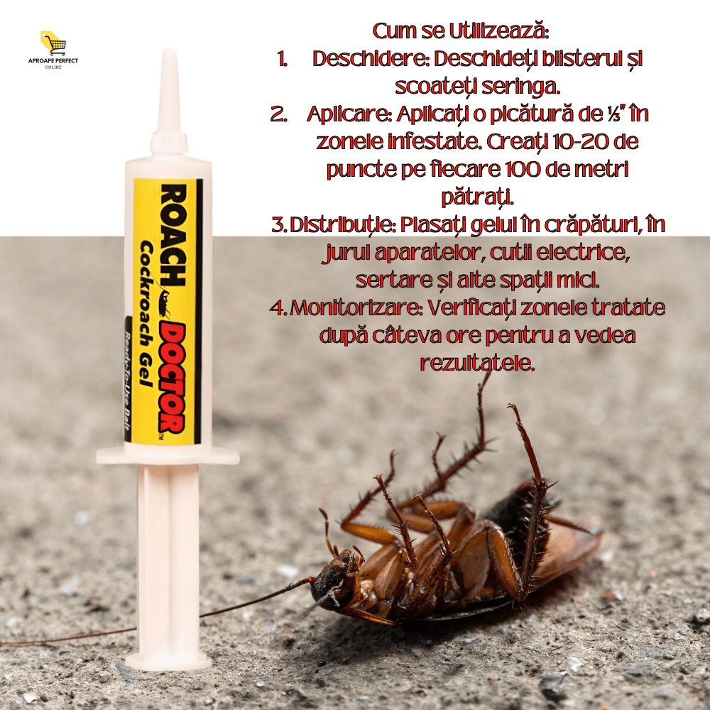 Set 6 buc Roach Doctor APF®- Repelent pentru Insecte si Ucigas de Gandaci cu Seringa — imaginea 7