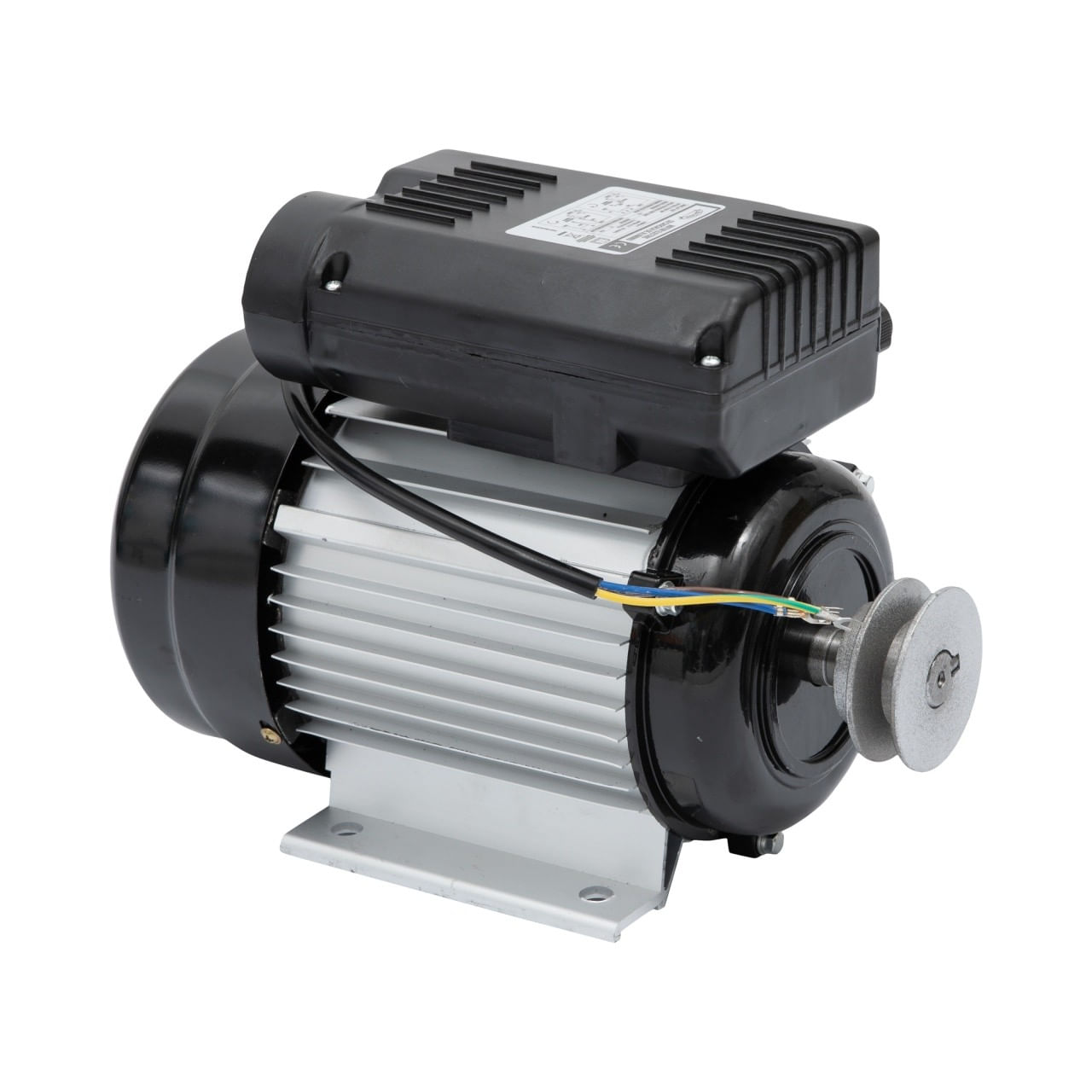 Motor electric micul fermier 0.75kw, 2800 rpm, carcasa aluminiu, Fulie simpla/dubla, Arbore iesire — imaginea 4