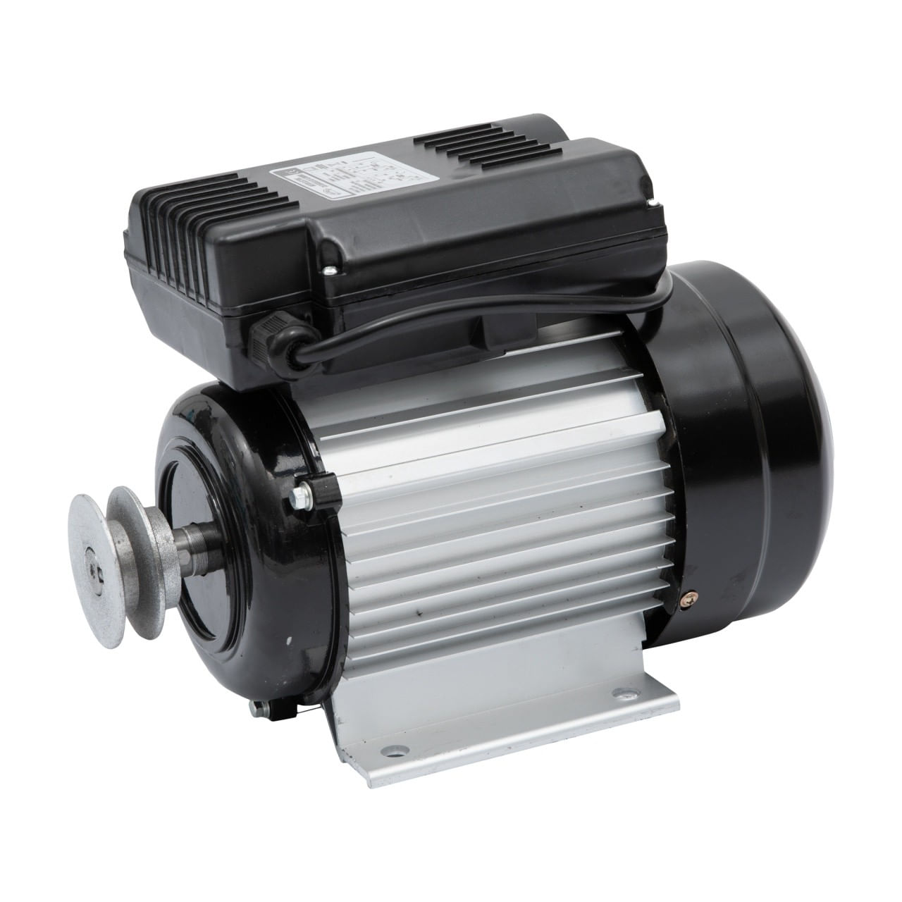Motor electric micul fermier 0.75kw, 2800 rpm, carcasa aluminiu, Fulie simpla/dubla, Arbore iesire — imaginea 6
