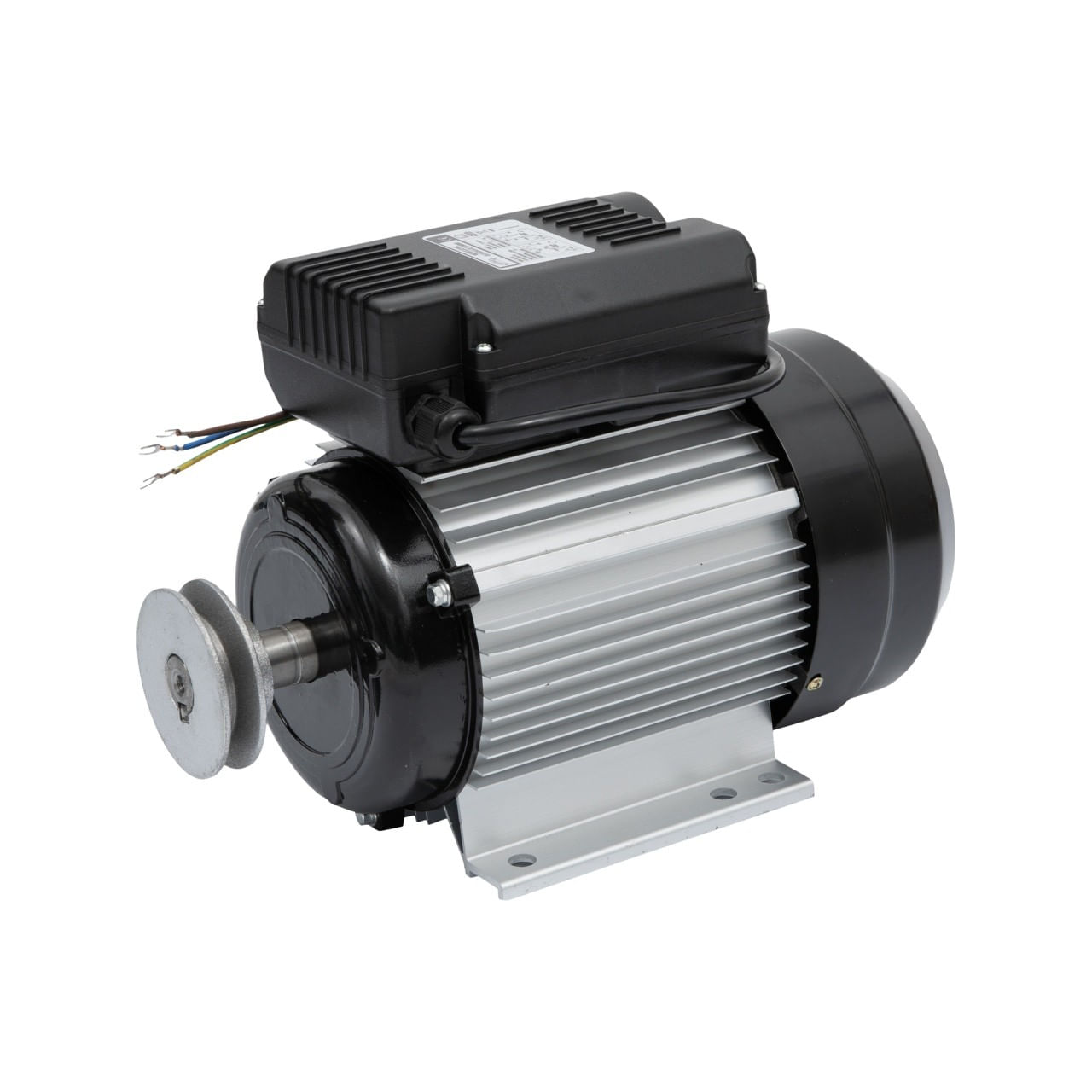 Motor electric micul fermier 1.5kw, 2800 rpm, carcasa aluminiu, Fulie simpla/dubla, Arbore iesire — imaginea 2
