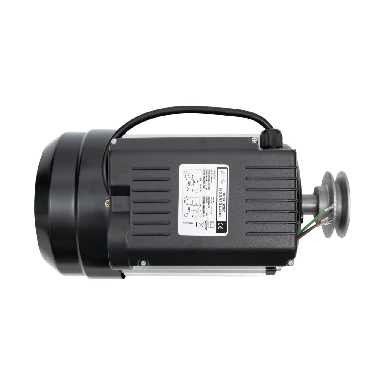 Motor electric micul fermier 1.5kw, 2800 rpm, carcasa aluminiu, Fulie simpla/dubla, Arbore iesire — imaginea 4