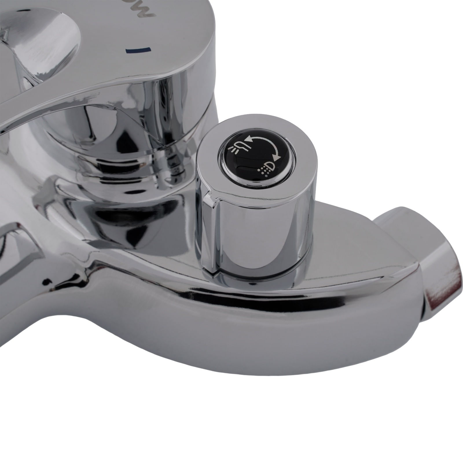 WAVE Z 09 – Baterie cada monocomanda din zinc cu para de dus FLOW — imaginea 8