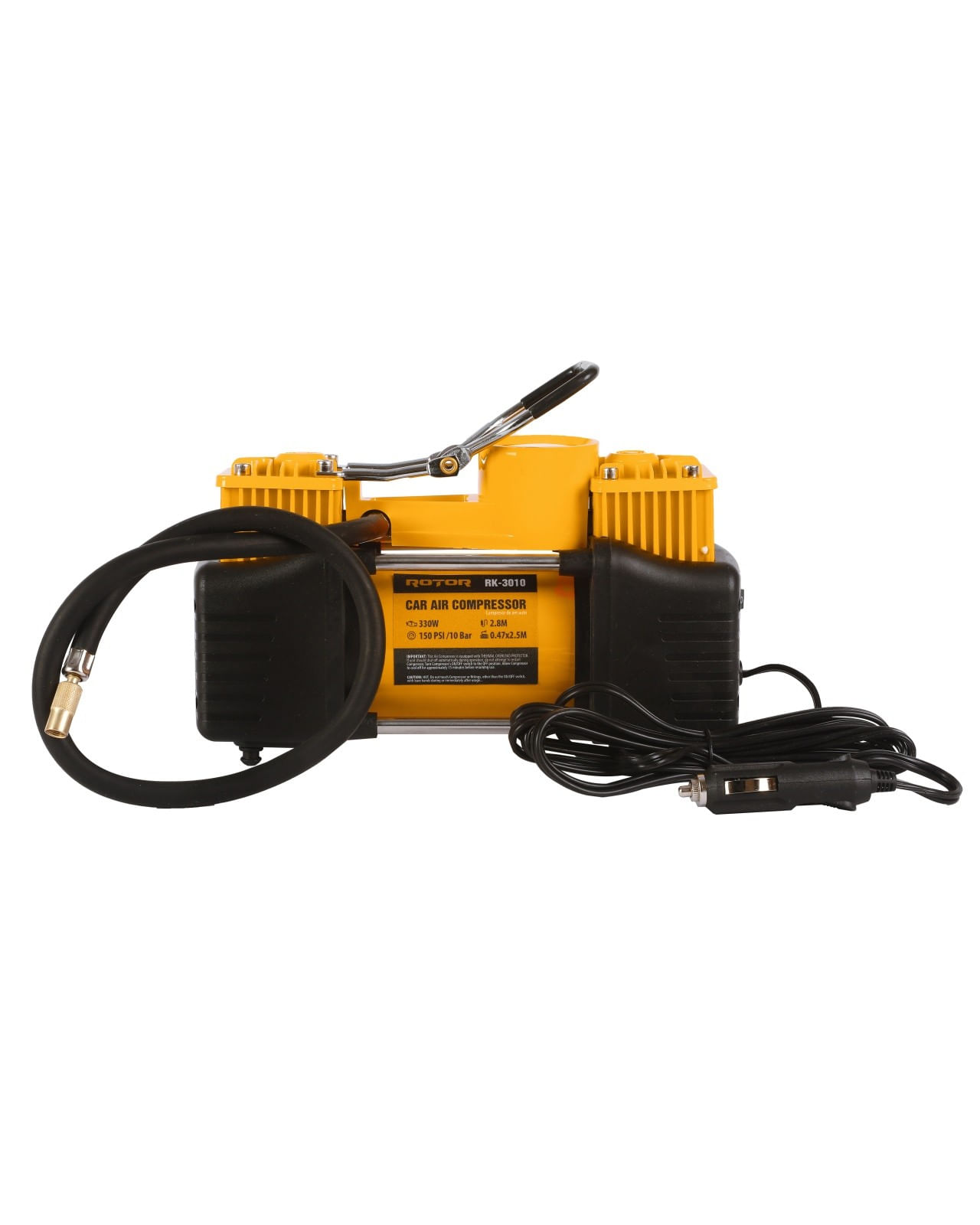 Compresor auto bicilindric ROTOR RK-3010, 30A, DC 12V, 10 Bar — imaginea 3