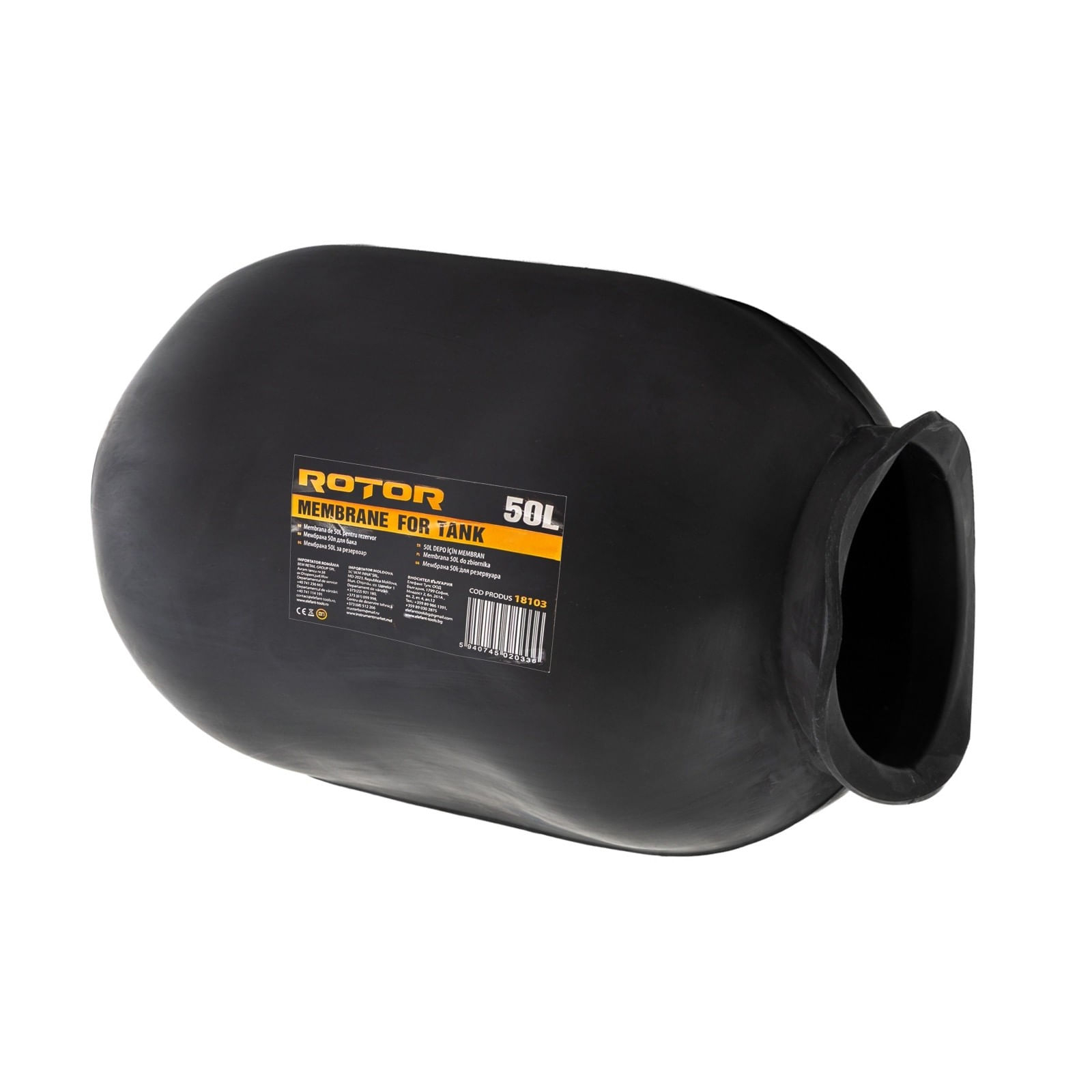 Membrana pentru hidrofor 50L Negru fara coada ROTOR RMH-50B — imaginea 2