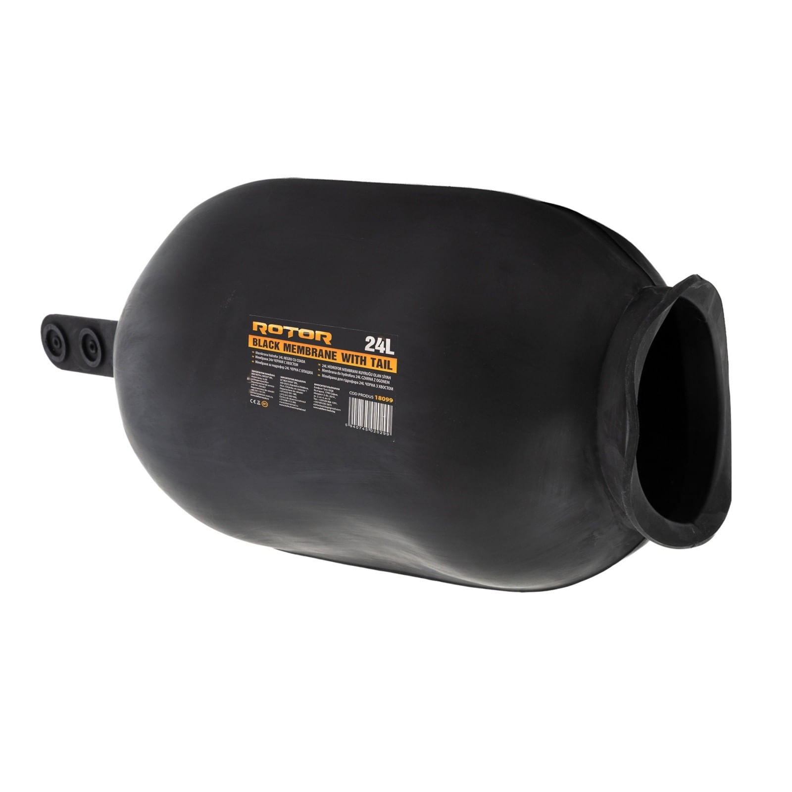 Membrana pentru hidrofor 24L Negru cu coada ROTOR RMH-24CB — imaginea 2