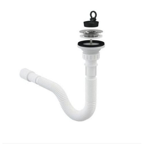 Set Masca Chiuveta Sonoma 80 cm X 50 cm X 80 cm, chiuveta inox cuva dreapta, baterie lebada flexibila si sifon scurgere — imaginea 4