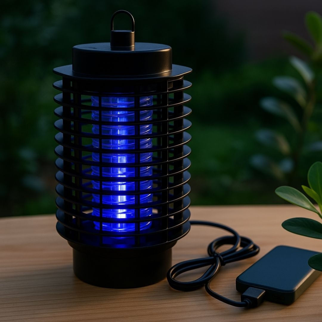 Lampa electrica anti-insecte cu LED si alimentare USB, 11x23 cm, Koopman — imaginea 2