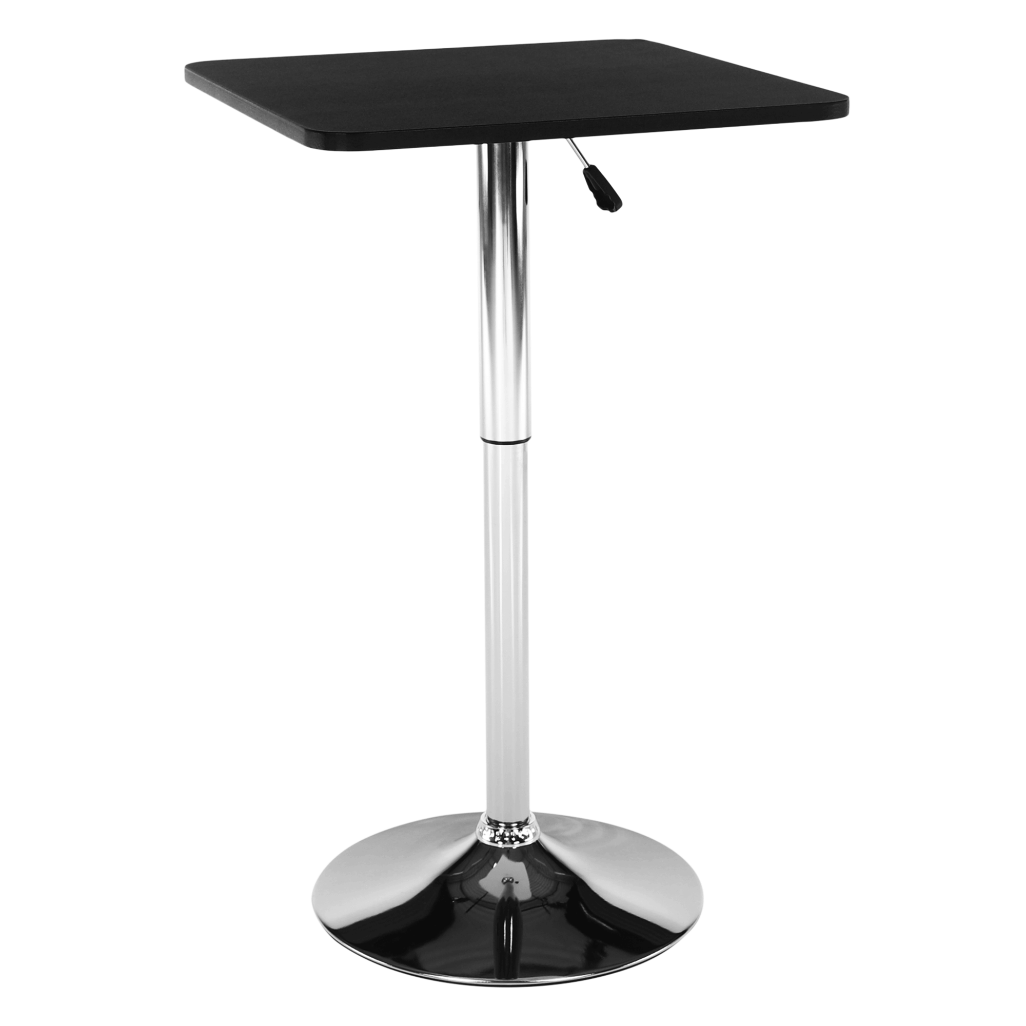 Masa pentru bar cu inaltimea reglabila, negru, 57x84-110 cm, FLORIAN
