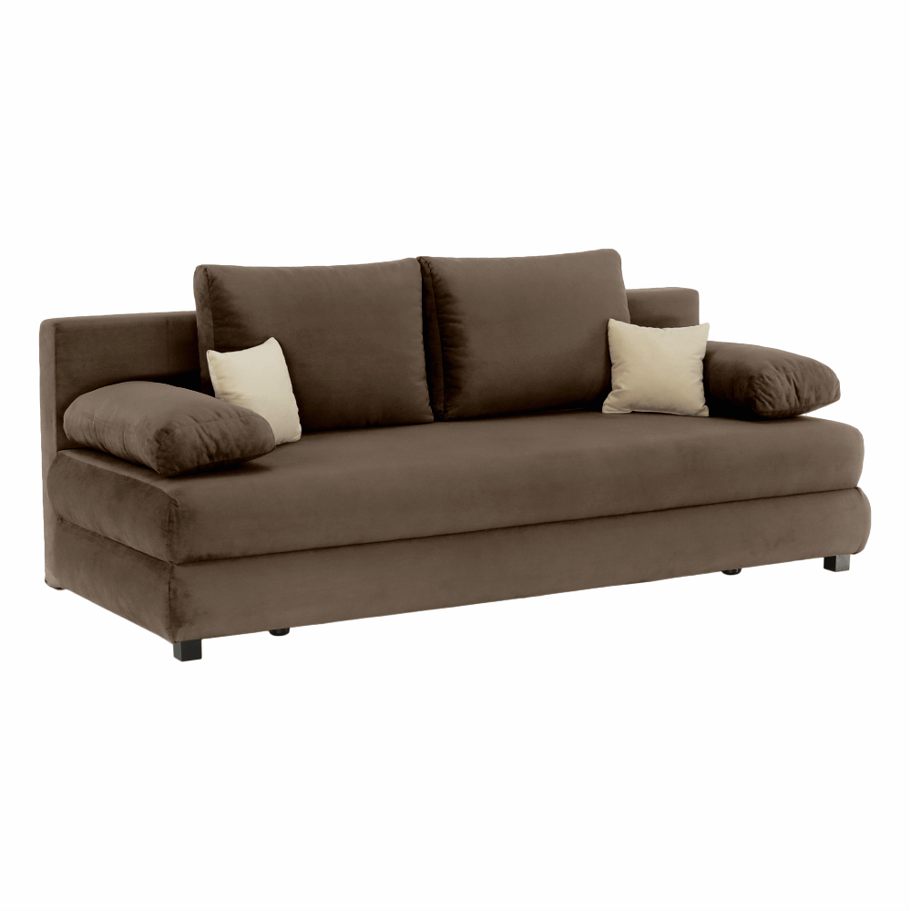 Canapea extensibila, textil gri/turcoaz, CLIV