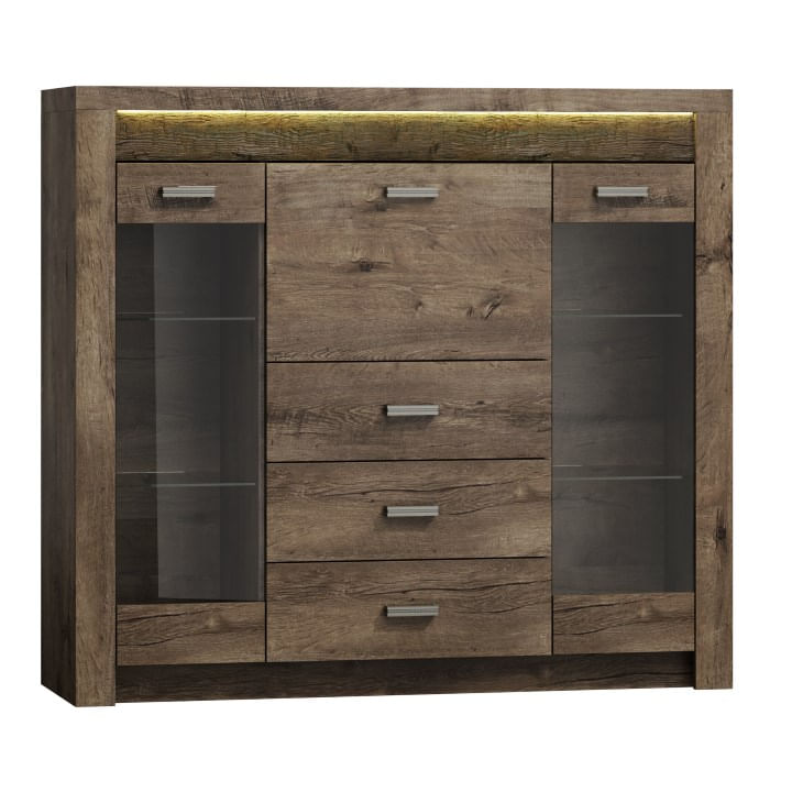 Comoda cu vitrina, frasin