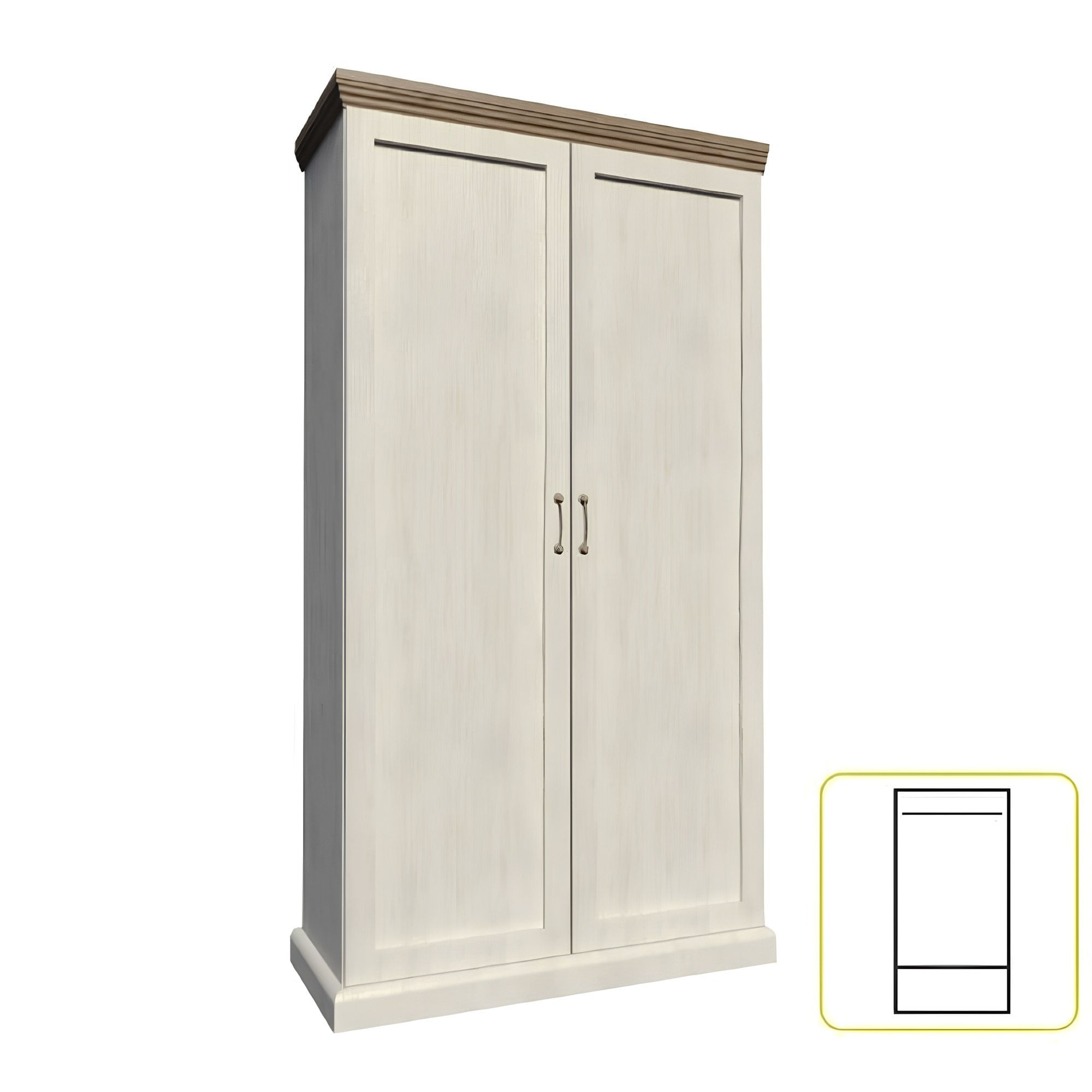 Dulap, pin nordic/stejar salbatic, ROYAL S2D