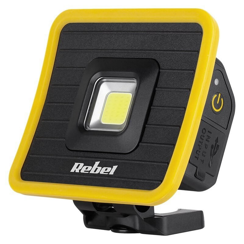 Proiector LED Rebel cu acumulator, 10W, 3.7V, 4.5Ah,1000lm, lumina neutra, 4000K — imaginea 5