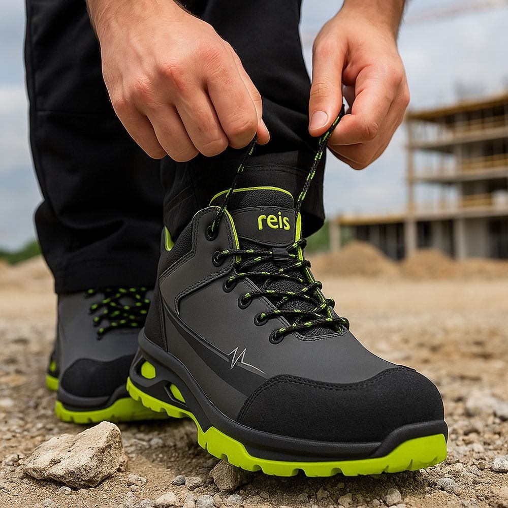 Pantofi protectie barbati BCLIVE-P S3, cu insertii Kevlar, talpa antiderapanta 46 Gri — imaginea 5