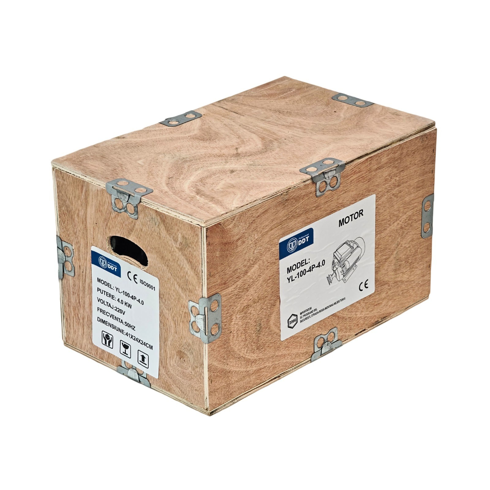 Motor electric monofazat DDT, Putere 4 kW, Viteza 1500 rpm, Bobinaj cupru, Protectie suprasarcina — imaginea 2