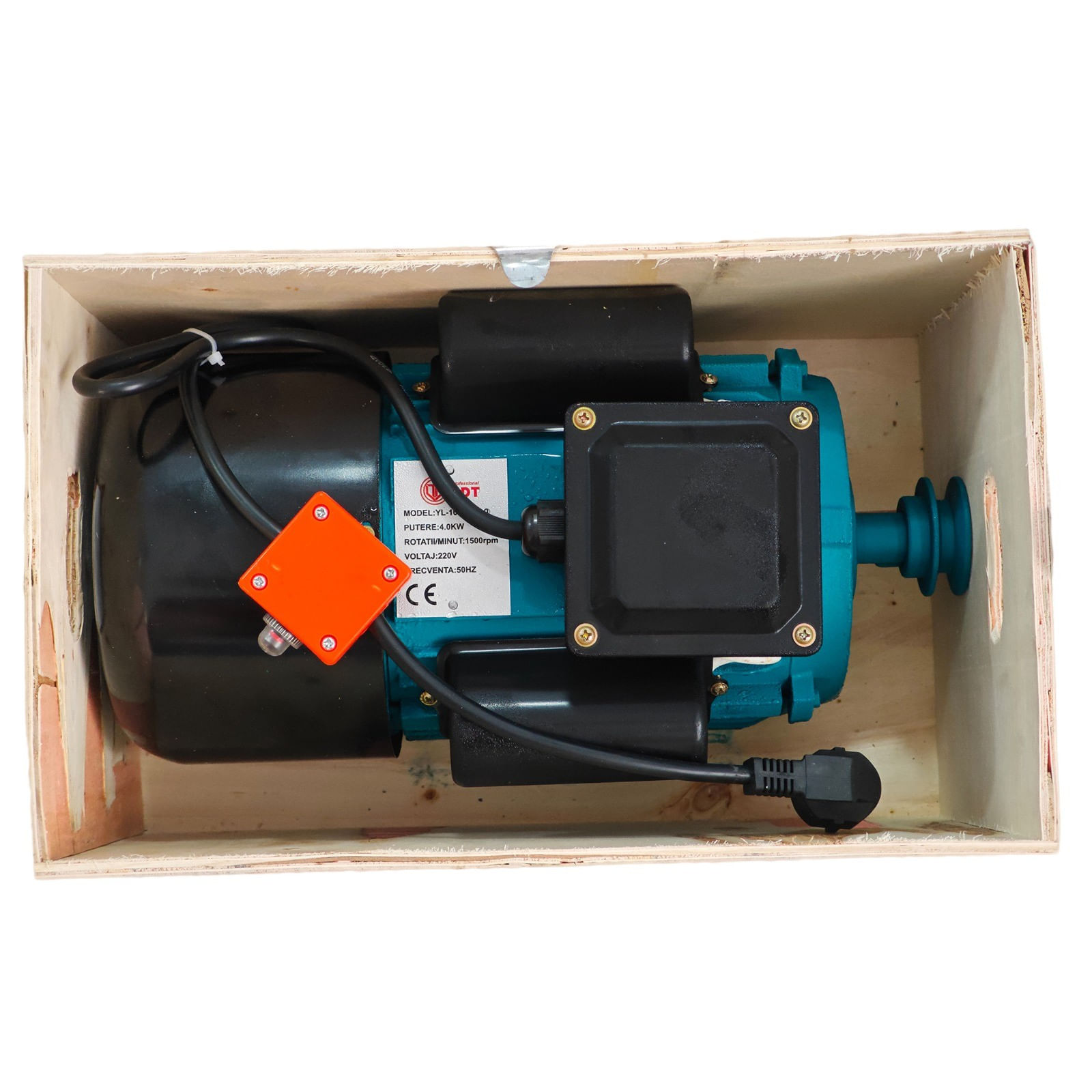 Motor electric monofazat DDT, Putere 4 kW, Viteza 1500 rpm, Bobinaj cupru, Protectie suprasarcina — imaginea 11