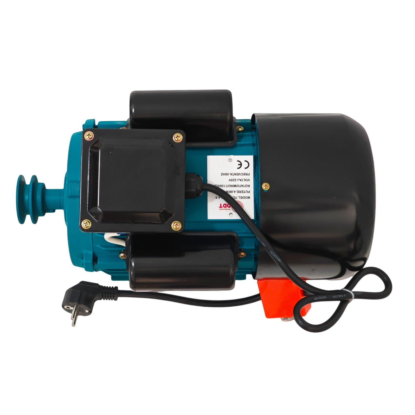 Motor electric monofazat DDT, Putere 4 kW, Viteza 1500 rpm, Bobinaj cupru, Protectie suprasarcina — imaginea 12