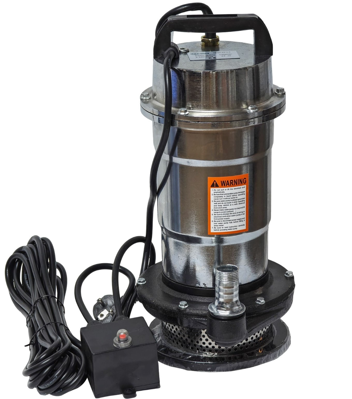 Pompa submersibila apa curata DDT Professional QDS3-32-1.5, Putere 1500 W, Debit 3 mc/h, Ideala pentru puturi si fantani — imaginea 5