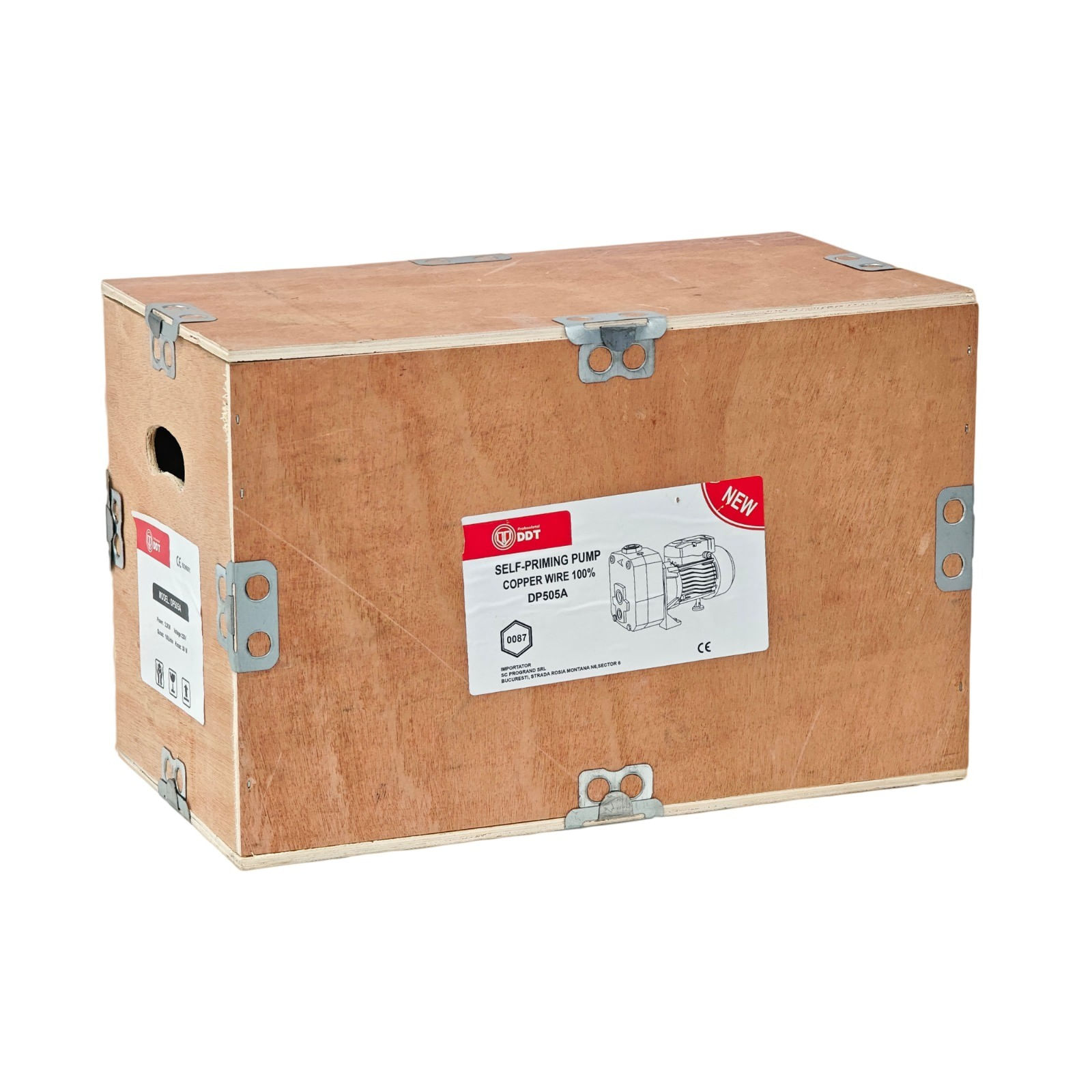 Pompa de suprafata cu ejector DDT DP505A, Putere 2200 W, Debit 100 l/min, Absorbtie 38 m, Ideala pentru puturi adanci — imaginea 7