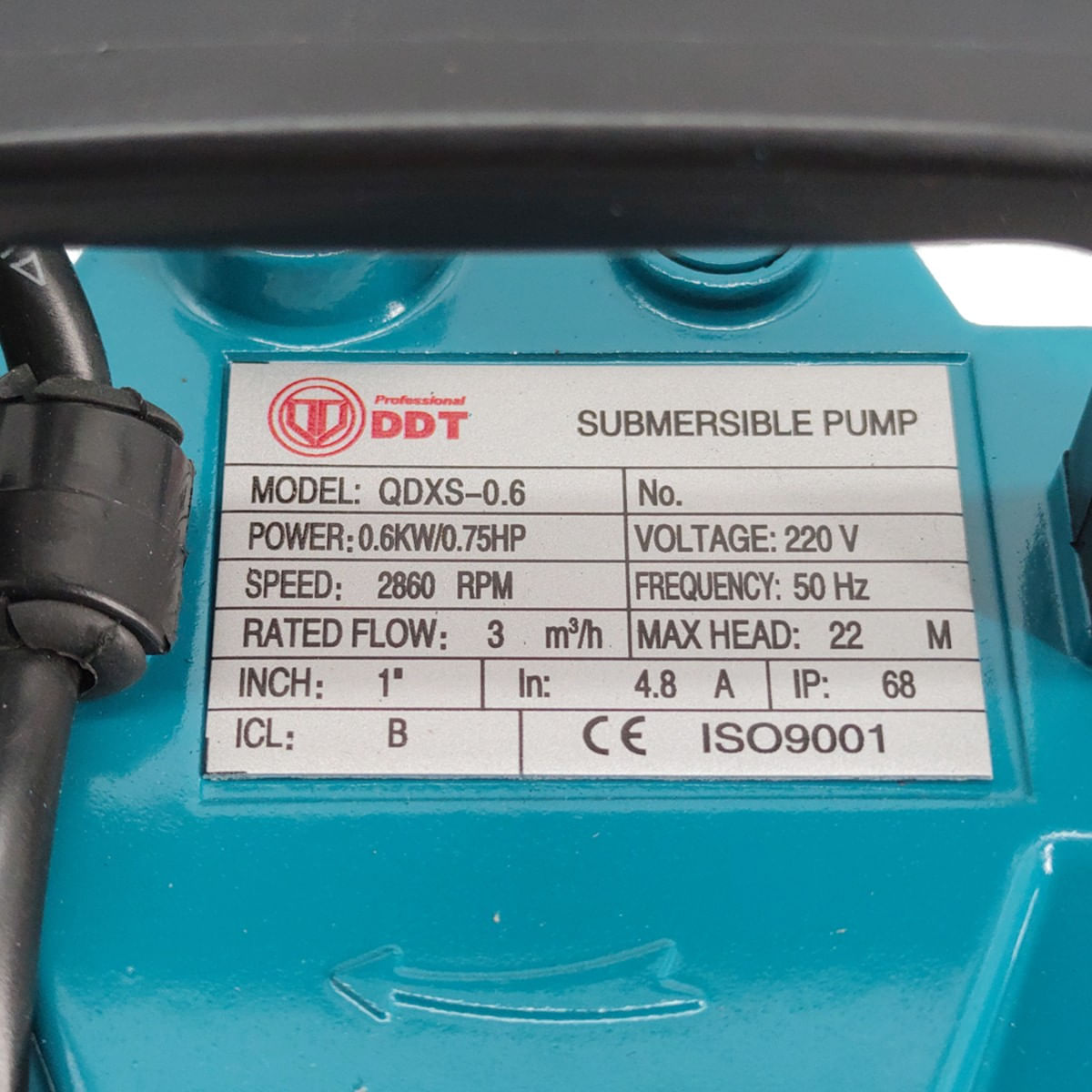 Pompa submersibila apa curata DDT QDXS-0,6F, Putere 600 W, Debit 3 mc/h, Ideala pentru piscine si fantani — imaginea 5