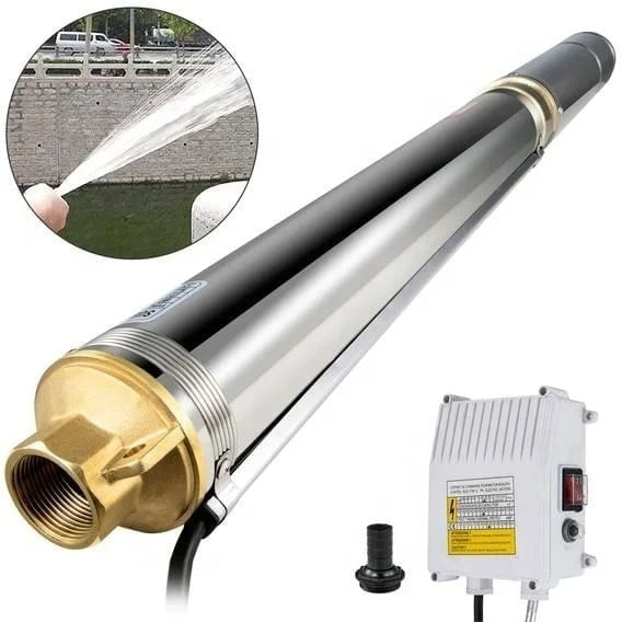 Pompa submersibila multietajata DDT 4SDM10/12, Putere 1500 W, Inaltime 120 m, Inox-fonta, Ideala pentru puturi adanci — imaginea 2