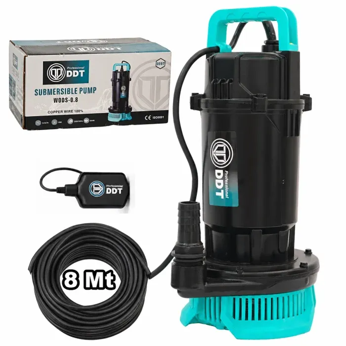 Pompa submersibila apa curata DDT WQDS-0.8, Cu plutitor, Putere 1.0 CP, Debit 3 mc/h, Bobinaj cupru masiv — imaginea 7