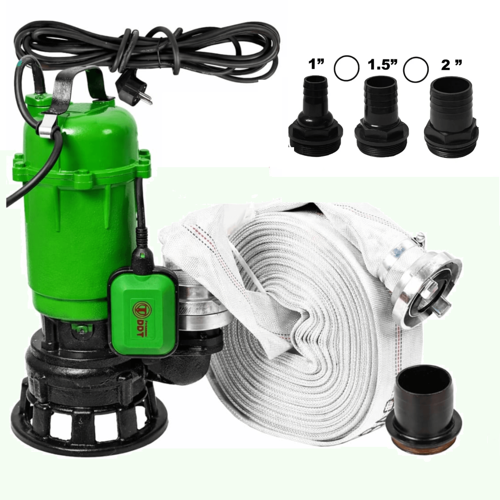 Pompa submersibila apa murdara DDT Professional WQCD10-10-0.95F, Putere 3100 W, Debit 25000 L/h — imaginea 8