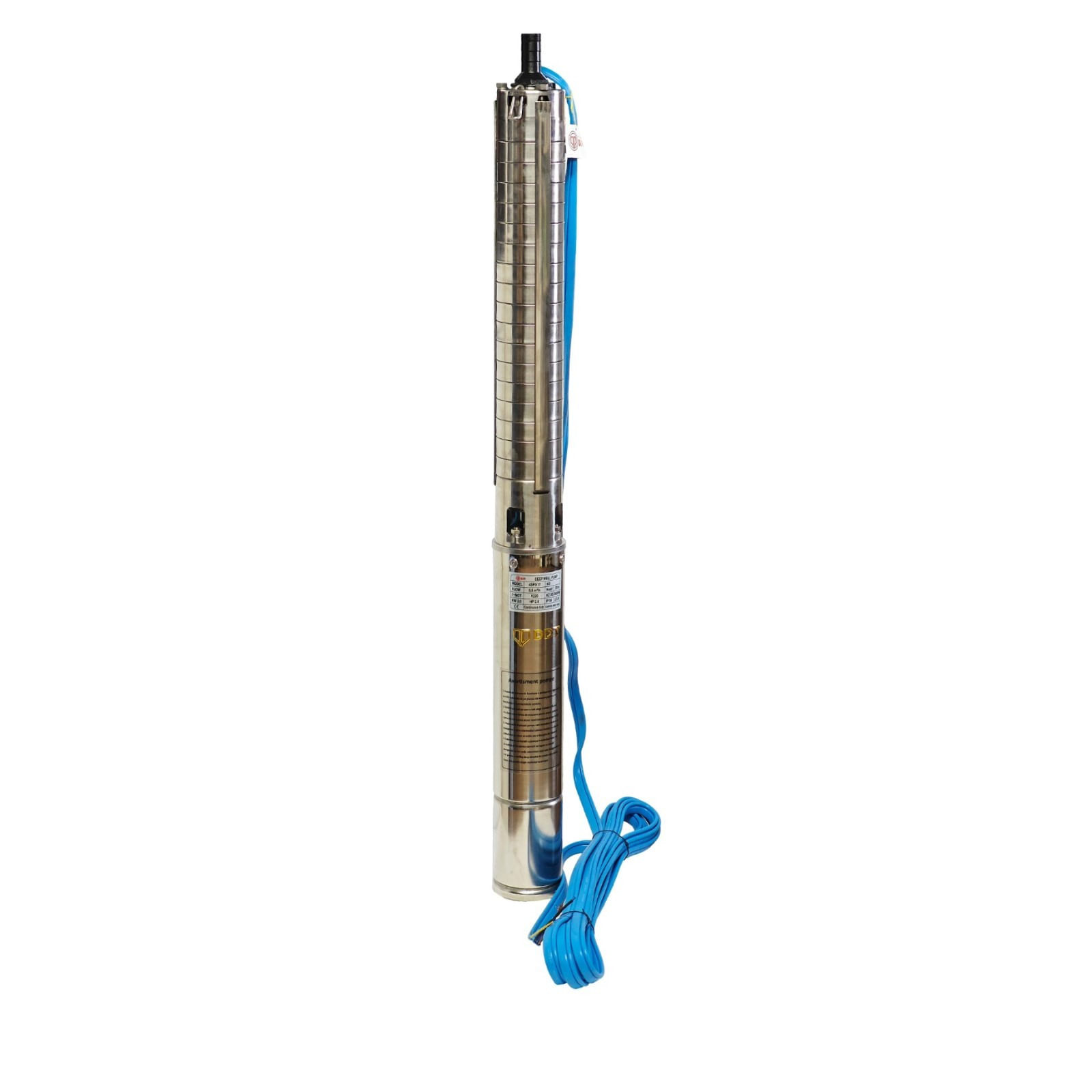 Pompa submersibila de adancime DDT 4SP5/12, Putere 1.8 kW, Debit 8 mc/h, 12 turbine inox, Rezistenta la nisip — imaginea 2
