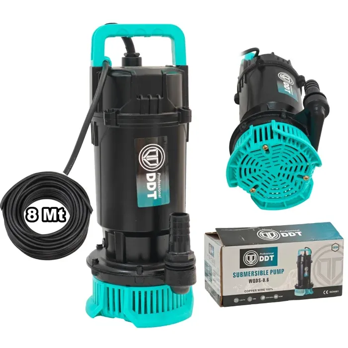 Pompa submersibila apa curata DDT WQDS-0.6, Putere 0.75 CP, Debit 3 mc/h, Refulare 25 m, Bobinaj cupru masiv — imaginea 9