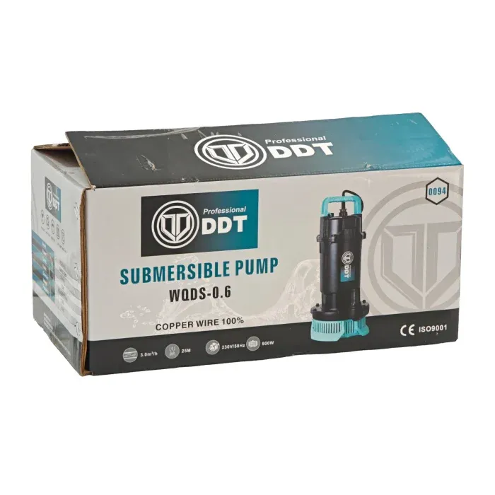 Pompa submersibila apa curata DDT WQDS-0.6, Putere 0.75 CP, Debit 3 mc/h, Refulare 25 m, Bobinaj cupru masiv — imaginea 10