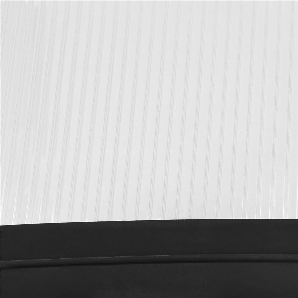 Copertina dubla protectie usa si fereastra, policarbonat cu protectie UV, 200 x 100 cm, negru transparent — imaginea 12
