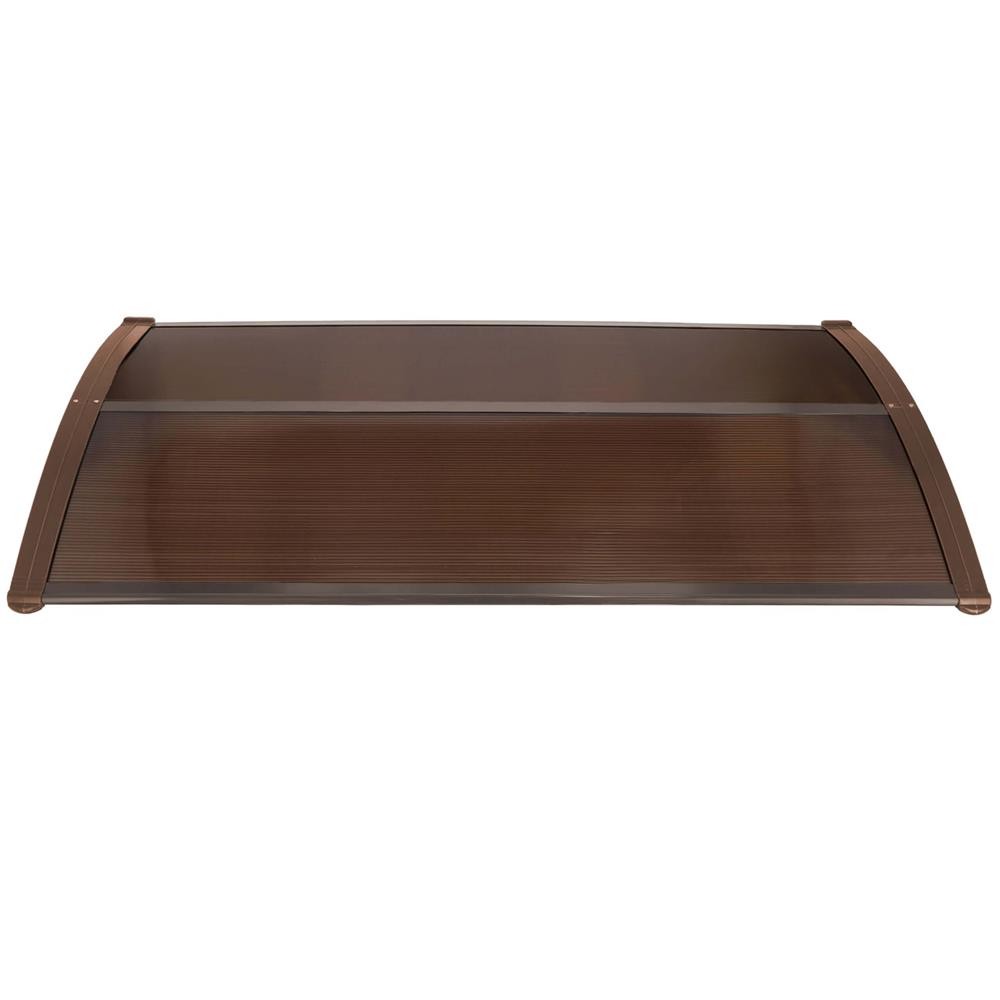Copertina protectie usa si fereastra, policarbonat cu protectie UV, 150 x 80 cm, maro transparent — imaginea 18