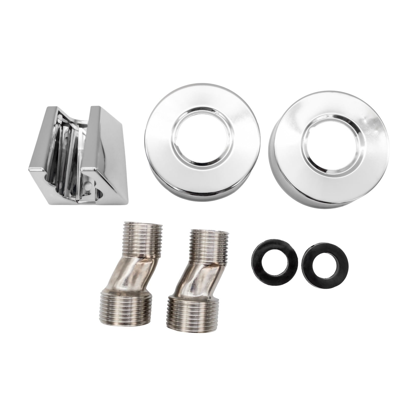 Baterie cada cu para de dus, zinc, crom, FLOW FL 066A-401ZC — imaginea 3