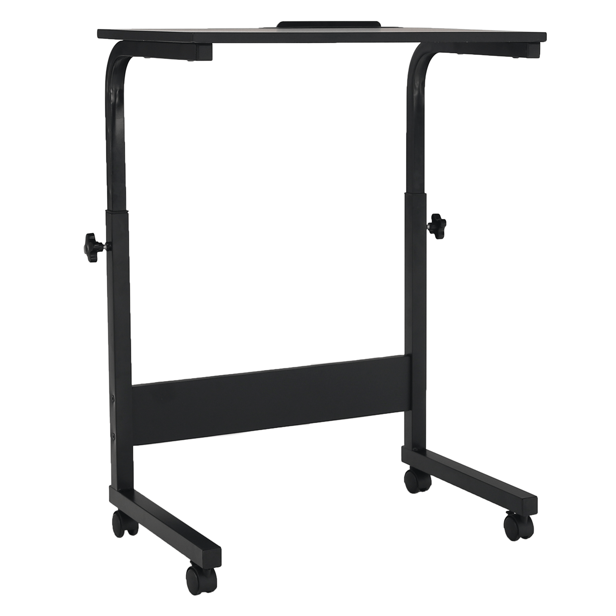 Reglabil birou PC cu roti, negru, WESTA