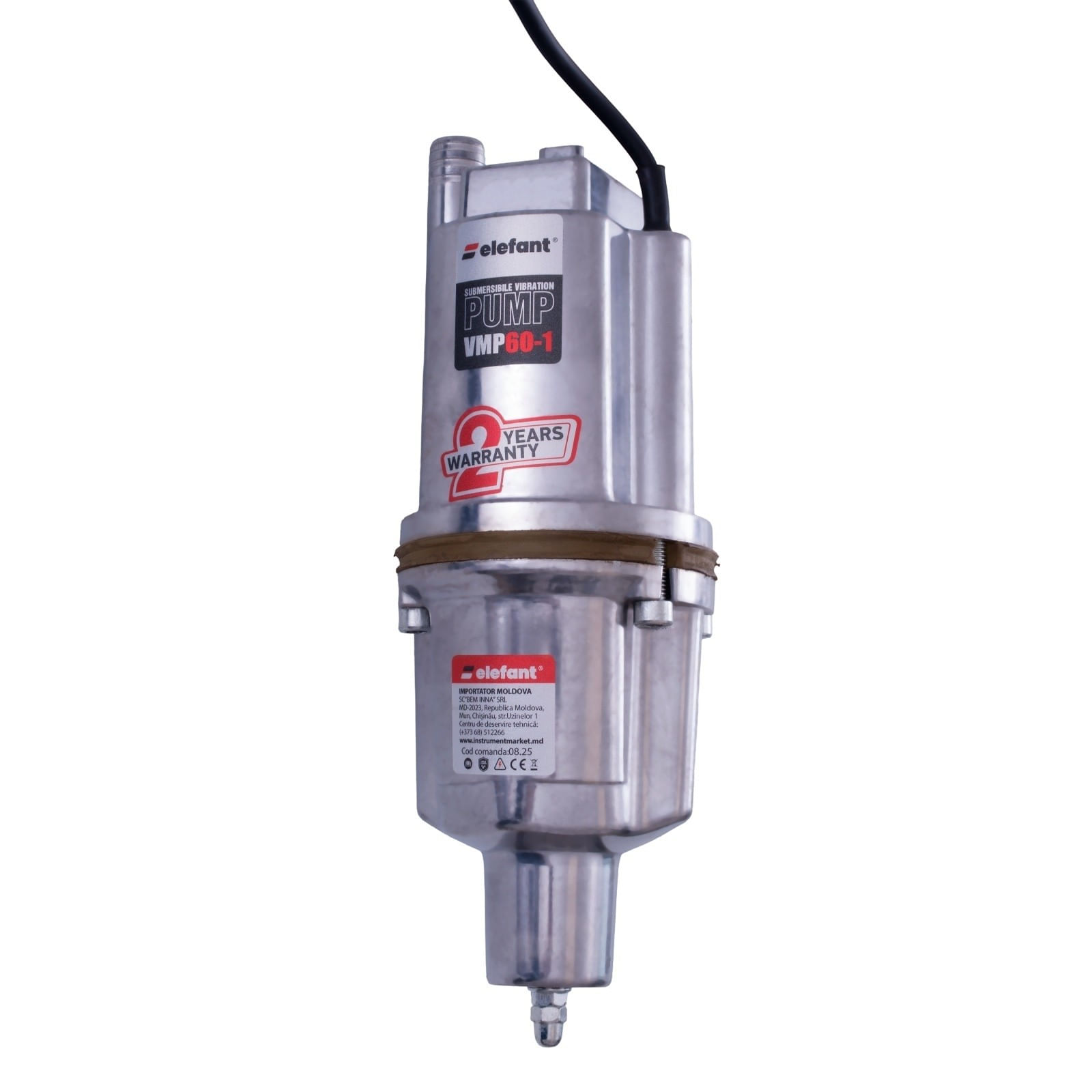 Pompa submersibila cu vibratii ELEFANT VMP60-1, 280W, 18 l/min, inaltime refulare 70 m — imaginea 3