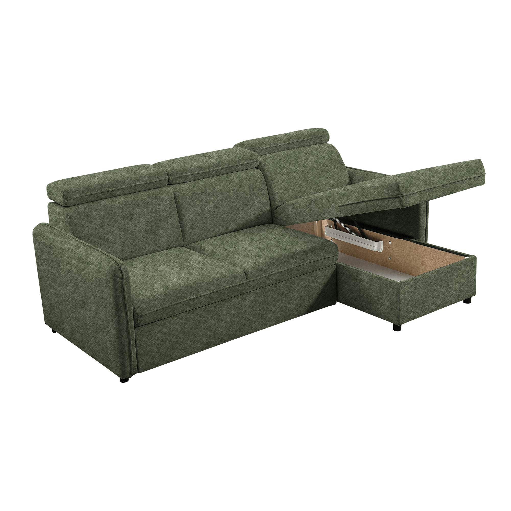 Canapea extensibila, verde, ALECHANDRO B ROH — imaginea 2