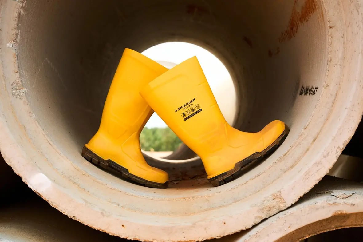 Cizme de lucru S5 Dunlop JobGuard Full Safety galben NA2JF01 – Bombeu otel, talpa SRC Galben 43 — imaginea 4